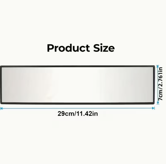 Panoramic Clip-On Mirror – Wide Angle Anti-Glare
