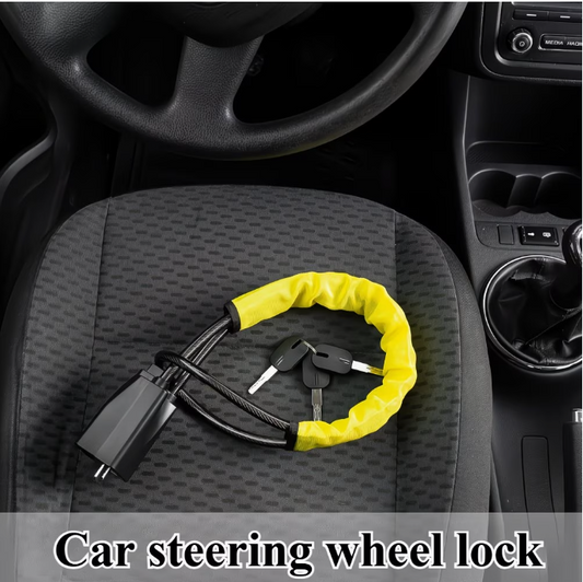Heavy Duty Steering Wheel Seatbelt Lock