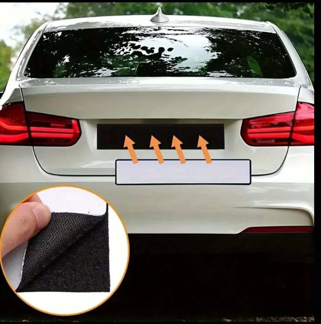 Frameless Velcro Plate Holder – Clean Look Mounting Kit